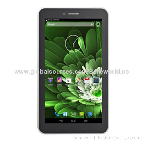 7-inch MTK8312 tablet with 2/3G/GPS/analog TV/HDMI/dual SIM